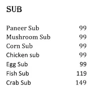 Cheesy Burger menu 1