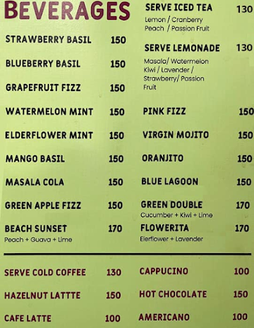 Getserved menu 