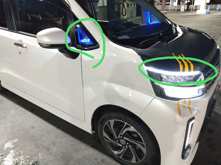 ムーヴカスタムの車検通らなかった・取り外し作業に関するカスタム事例の投稿画像2枚目