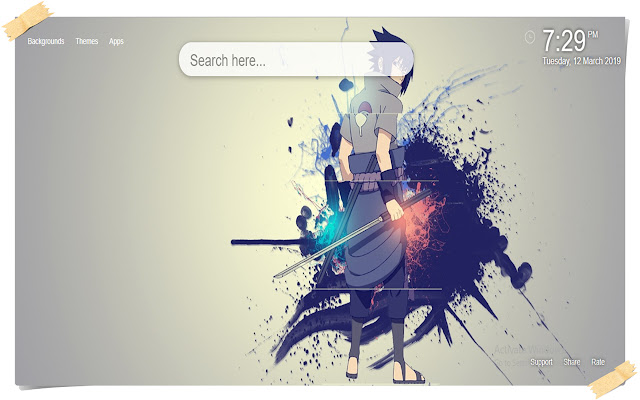 Sasuke Uchiha Wallpapers HD Ny Tab