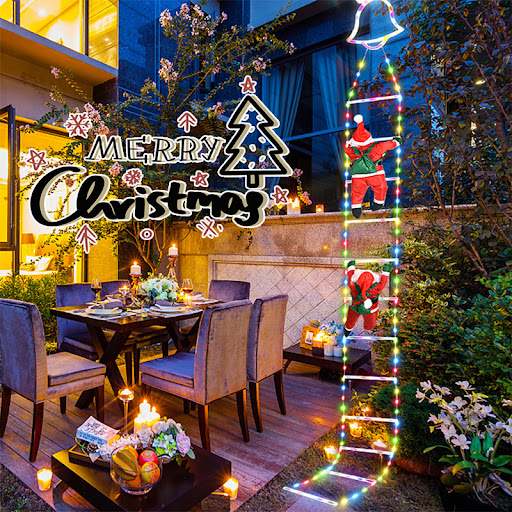 Title 3, Échelle du Père Noël, décoration de Noël extéri...