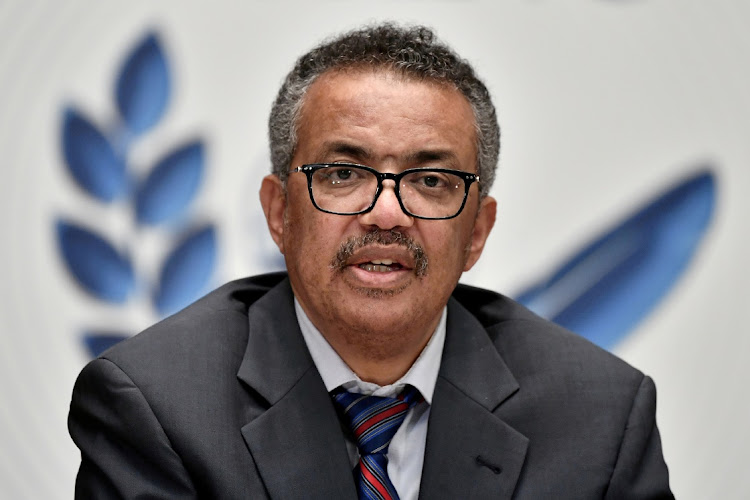 WHO director-general Tedros Adhanom Ghebreyesus.