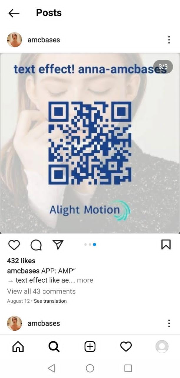 Alight Motion QR Template