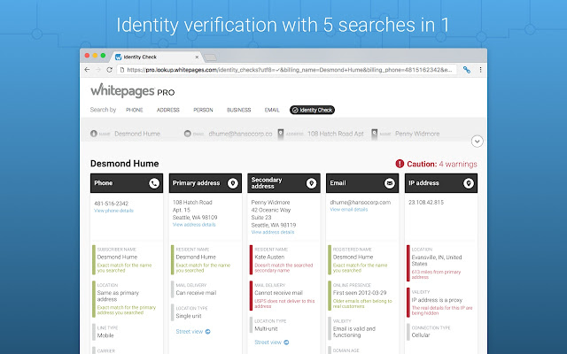 Whitepages Pro for Magento V2 screenshot