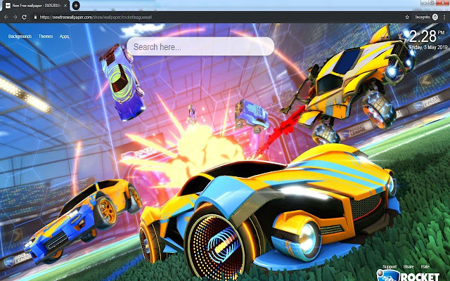 Rocket League Wallpapers HD New Tab Themes