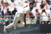 Mohammed Siraj of India sends down a delivery on his way to figures of 6/15 off nine overs on day one of the second Test against South Africa at Newlands on Wednesday.