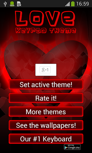 Love Keypad Theme