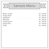 Prakash Misthan Bhandar menu 1