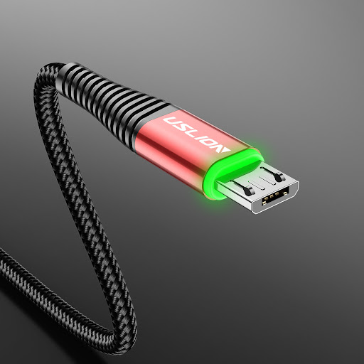 Title 9, Android Data Cable LED Green Light Micro USB 3A...