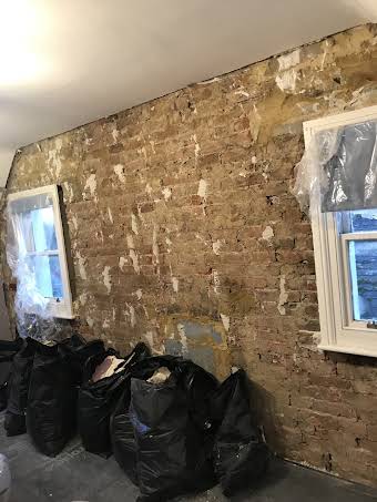 Water damaged wall replacement. album cover