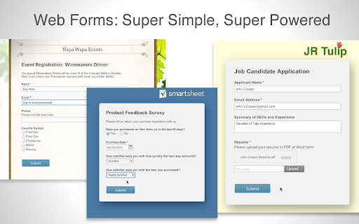 Smartsheet Web Forms