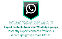 WhatsDownload - WhatsApp groups export small promo image