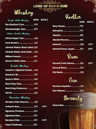 Lord Of Bar-B-Que menu 1