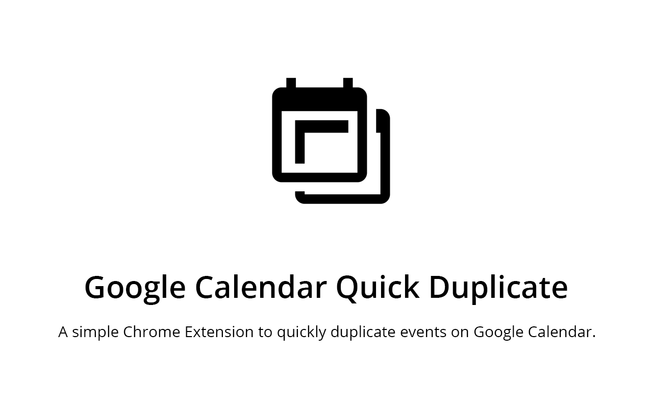 Google Calendar Quick Duplicate Preview image 0