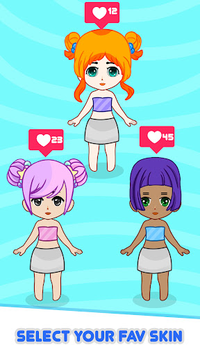 Screenshot chibi doll dress up makeover