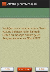 Affet Özür Dilerim Mesajları - náhled