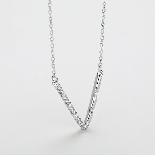 Title 1, S925 Sterling Silver Temperamental Girls V-sha...