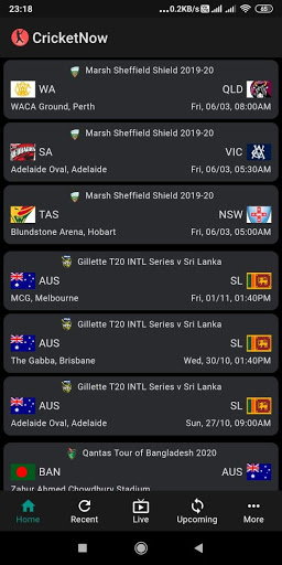 Screenshot Cricket Now - Cricket Live Sco