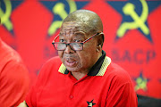 Blade Nzimande during a press briefing after the SACP's first plenary session of the year. 