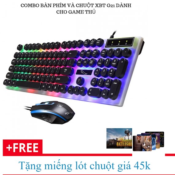 [Freeship Toàn Quốc Từ 50K] Bô Ban Phim Va Chuôt May Tinh G21 Thiêt Kê Led Co Gia Đơ Điên Thoai