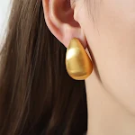 Matte Gold Earrings
