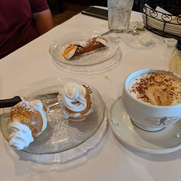 Cappuccino, Cream Puffs, and Cannoli