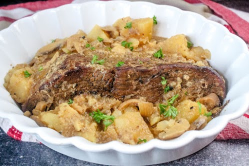 Slow Cooker Honey Mustard Pot Roast