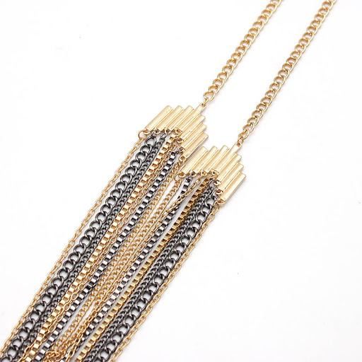 Title 4, Simple Versatile Multi-layer Necklace Sweater C...