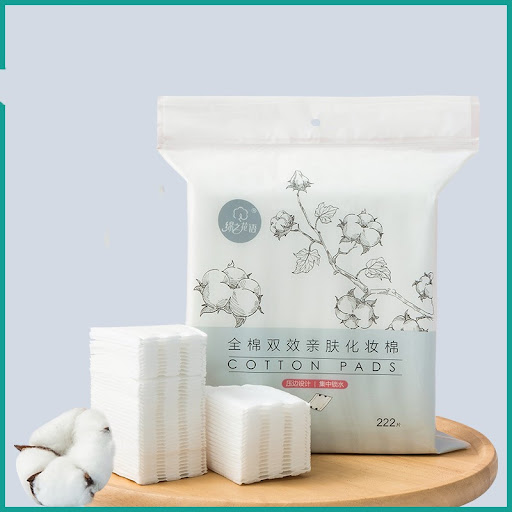 Title 1, Disposable Cotton Cleansing Pads, Three-layer T...
