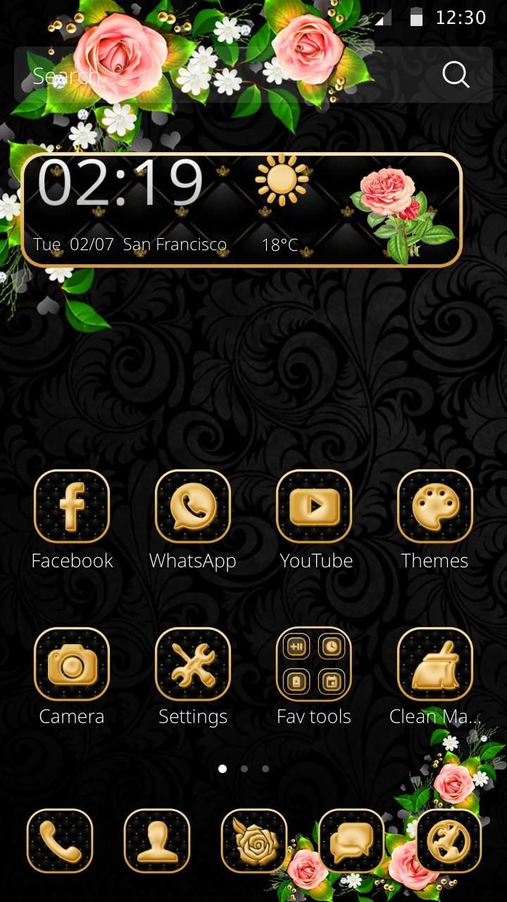 Floral Theme Screen 1