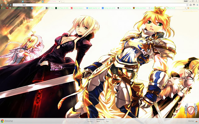 Fate Stay Night Theme 05 - 1366x768 chrome extension