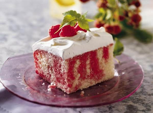 Raspberry Poke Cake image