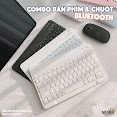 Bộ Bàn Phím Và Chuột Bluetooth Siêu Mỏng Nhẹ Dành Cho Tablet Pro 11, Air 4, Gen 5/6/7/8/9, Laptop, Smartphone V.v