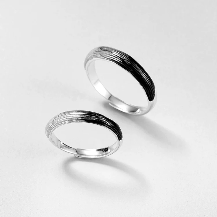 Title 5, Anillos de pareja Qingsi Moda y versátil para c...
