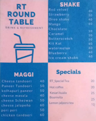 Round Table Cafe menu 2