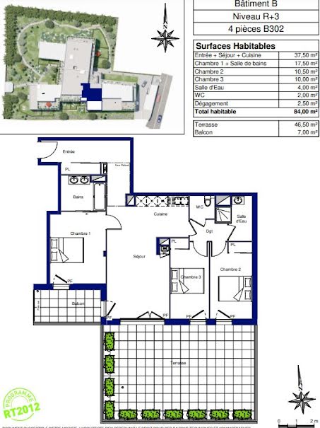 Vente appartement 4 pièces 84 m² à Cenon (33150), 325 000 €