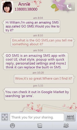 GO SMS Pro Love Letter Theme apk