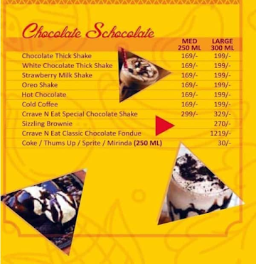 Crrave N Eat menu 