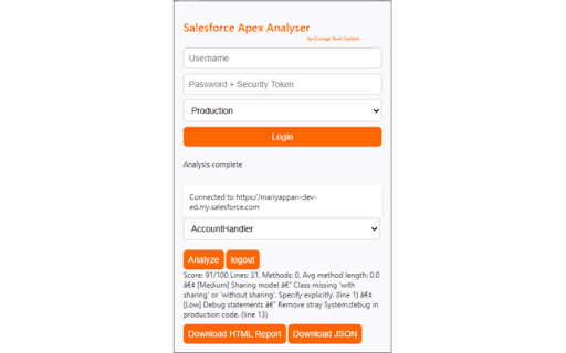 Apex Code Quality & Security Scanner