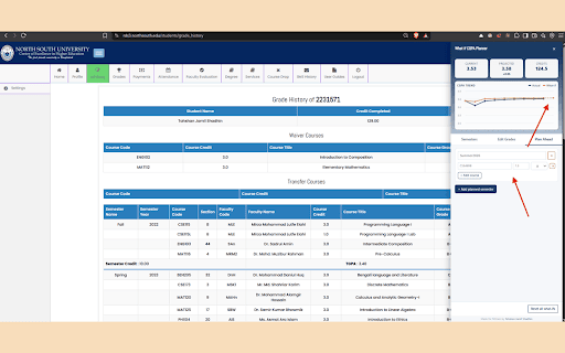 What if CGPA Planner screenshot 4