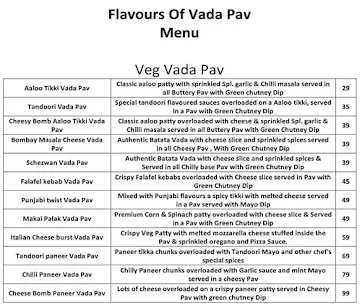 Flavours Of Vada Pav menu 