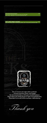 On The Rocks Bar Kitchen menu 3