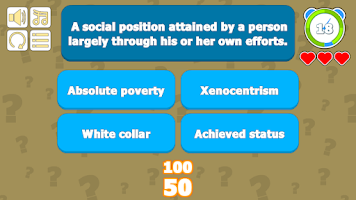 Sociology Vocabulary Screenshot