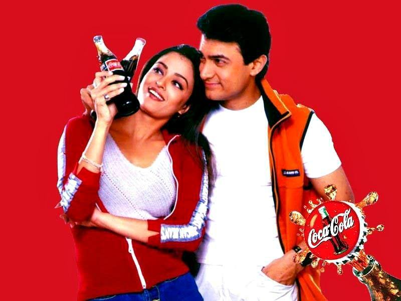 Aishwarya Rai cocacola ad with aamir khan