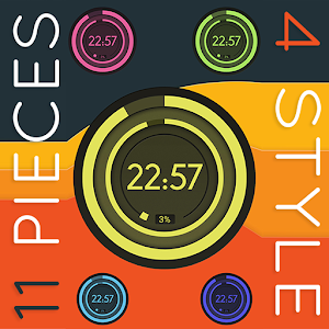 Digital Circles  Zooper Widget