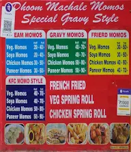 Dhoom Machale Momos Special Gravy Style menu 4