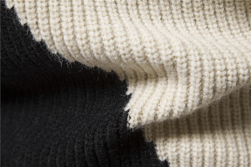 Title 8, Mens knitted color block turtleneck sweater, p...