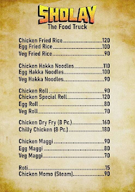 Sholay The Food Truck menu 1