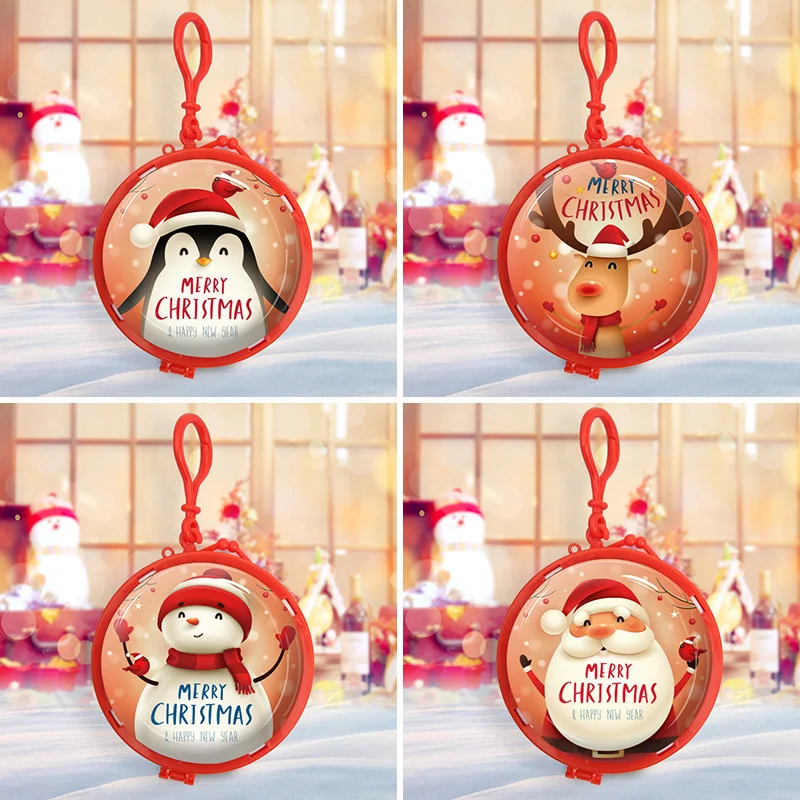 Porte-monnaie de Noël en forme de valise trolley en fer blanc. Parfait pour ranger pièces et petits objets, idéal comme cadeau de Noël.