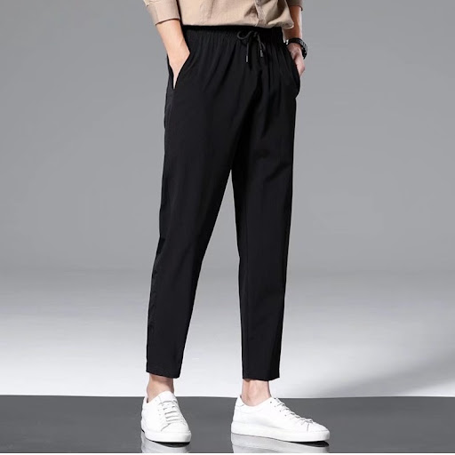 Title 3, Mens Thin Ice Silk Nine Part Casual Pants, loo...